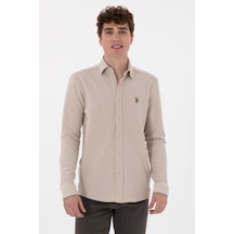 U.s. Polo Assn. Erkek Taş Gömlek Örme 50300402-vr049 Tas Taş
