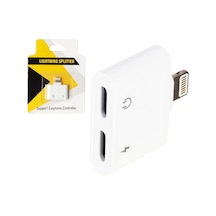 Powermaster Pm-18853 Apple  Uyumlu iPhone Şarj ve Kulaklık Çoklayıcı Çevirici A