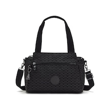 Kipling Kıplıng Elysia Orta Boy Omuz Çantası Siyah Sıgnature Emb Siyah