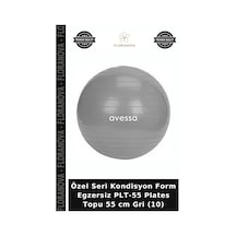 Özel Seri Kondisyon Form Egzersiz Plt-55 Plates Topu 55 Cm Gri 10