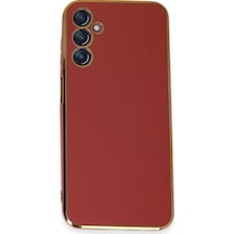 Samsung Uyumlu Galaxy M14 5g Kılıf Volet Silikon - Kırmızı Renkli