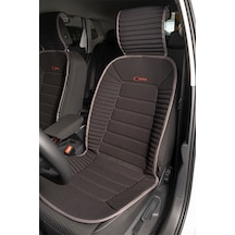 Opel Corsa B Lüx Oto Koltuk Minderi Ön 2'li Set Bumerang Serisi Siyah