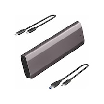 Sd4, M.2 Ssd Kutusu - Nvme/ngff Sata Destekli Usb 3.2 Gen2 10gbps Type-c Harici Disk Kabı