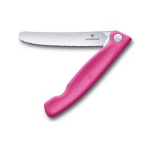 Victorinox 6.7836.f5b 11cm Pembe Tırtıklı Katlanabilir Domates Bıçağı Pembe
