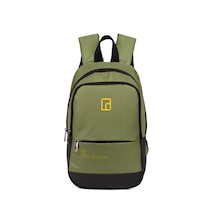 Esvelans Unisex Mini Sırt Çantası, Çok Gözlü Günlük Sırt Çantası Haki