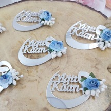Vav Harfi Kişiye Özel İsimli Bebek Doğum Hediyesi 30 Adet