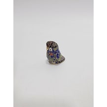 Antika Cloisonne Minyatür Baykuş 4,3x3,1cm 152