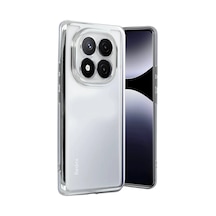 Xiaomi Redmi Note 14 Pro 5g Uyumlu Kılıf Lensli Silikon - Gümüş