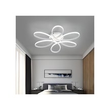 Papatya Model Led 50cm, Tavan Lambası, Modern Ayınlatma, Dekoratif Şık Avize Beyaz