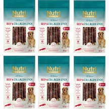Nutri Canin Sığır Eti Sargılı Kolajen Çubuk Tahılsız Köpek Et Ödülü 80 G X 6 Adet