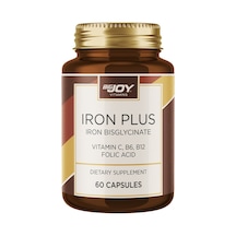 Iron Plus Demir Takviyesi Demir Bisglisinat,c Vitamini,folik Asit İçeren 60 Kapsül