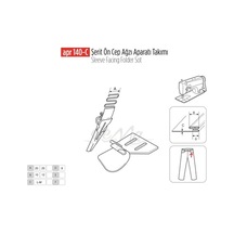 Şerit Ön Cep Ağzı Apara Set 25x12mm / Apr 140-c