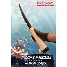 Kazanova Design Inosuke Demonslayer Anime Katlanabilir Katana 98 Cm Gerçek Boy