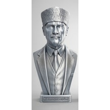 Gazi Mustafa Kemal Büstü Dekoratif 15 Cm Atatürk Heykeli Anlamlı Biblo Hediyelik