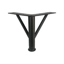 Firkete Ayak Metal 12 Cm Mat Siyah Mobilya Koltuk Ayağı