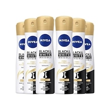 Nivea Black & White Invisible İpeksi Pürüzsüzlük Kadın Sprey Deodorant 6 x 150 ML