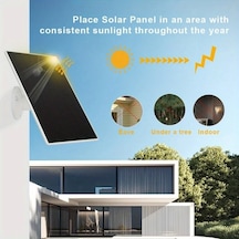 Dream011 Beyaz 7w Güvenlik Kamerası İçin Usb C Portlu 5v 7w Güneş Paneli Ip65 Su Geçirmez Ayarlanabilir Montaj