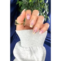 Lavanta Tırnak Dövmesi Tırnak Tattoo Nail Art