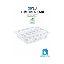 30 Lu Kapaklı Yumurta Saklama Kabı Buzdolabı Yumurtalık Organizeri Bpa İçermez Beyaz