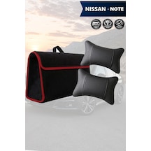 Nissan Note Uyumlu Siyah Renk Koltuk Yastığı Bagaj Çantası Lüks Model