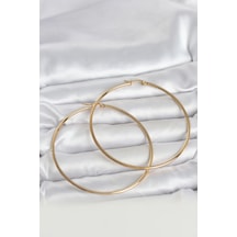 Mey İthalat 316l Çelik Gold Renk 70 Mm Kadın Halka Küpe - Özel Seri Meyeb69945d65fc907e4e5e01b0c7 Altın