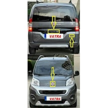 Fiorino. Combi 1.3 Multijet Active 2016-2021 Multijet Kırmızı "j" Ve Fıorıno Krom Yazı Ve Kaput Arma