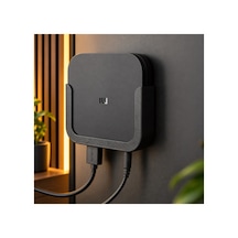 Mi Tv Box S Uyumlu Duvar Askı Aparatı Vidalı Tv Box Tutucu Stand Siyah