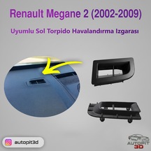 Renault Megane 2 2002-2009 Uyumlu Sol Torpido Havalandırma Izgarası