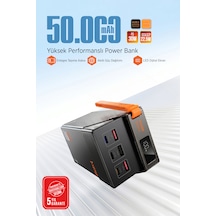 50000mah Powerbank 30 Pd 22.5 Qc/scp Hızlı Şarj Dijital Göstergeli Taşınabilir Şarj Cihazı