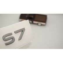 Dk Tuning S7 2025+ Bagaj Gümüş Yazı Logo Arma Audi İle Uyumlu Bagaj Arma