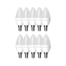 Panasonic 4,9w 40w Led Mum Ampul Beyaz 6500k - E14 10 Adet Avize Lambası