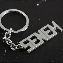 Senem - 357 - - Nazblsmm - İsimli Anahtarlık Çok Renkli