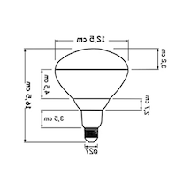 250w Infrared Şeffaf Ampul E27