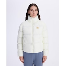Kappa Authentic Arya Kadın Beyaz Regular Şişme Mont
