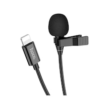 Hoco L14 iPhone Uyumlu Lightning Kablolu Profesyonel Yayıncı Yaka Mikrofonu 2mt- 5775