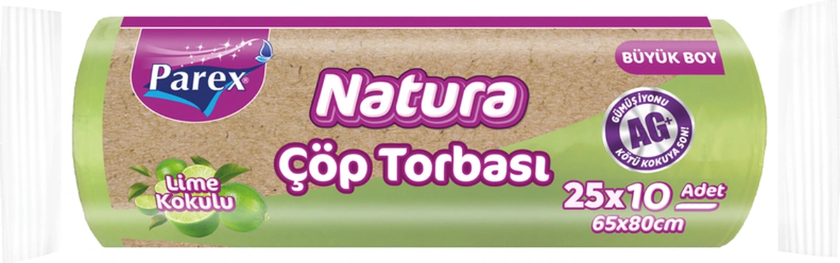 Natura 10'lu Çöp Torbası Büyük Boy 65 X 80 Cm 25 Paket