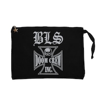 Black Label Society Doom Crew Siyah Astarlı Cüzdan / El Çantası Siyah
