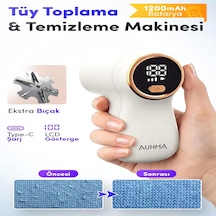 Tüy Toplama Makinesi Şarjlı, Güçlü Tüy Toplayıcı Ve Tiftik Toplama Makinesi, 6 Bıçaklı, Dijital Diğer