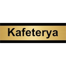 Finans 5x20cm Altın Renk Metal Yönlendirme Levhası