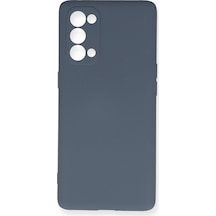 Cosmotex Newface Oppo Reno 5 Pro Kılıf Nano İçi Kadife Silikon - Gri