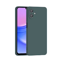 Galaxy Uyumlu A07 Kılıf Yumuşak Silikon Kamera Korumalı Lansman Pazarplus Koyu Yeşil