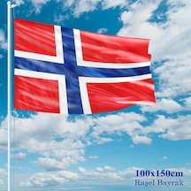 Norveç Bayrağı - 100x150 Cm 1 Metre X 1,5 Metre - Raşel Kumaş 1
