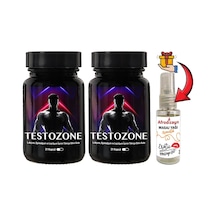 Testozone 2 Kutu Erkeklere Özel L-argininli Lepidyumlu 21lı Formül + Afrodizayn Masaj Yağı 30 Ml