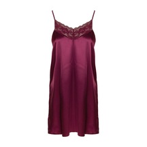 Magic Form 87430 Kadın İp Askılı Saten Gecelik-bordo Bordo