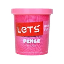 Lets Oyun Hamuru Tek Renk 150 GR Fosforlu Pembe L8340-14