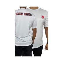 Kick Boks Tişörtü Kick Boks T-shirt Dijital Baskılı Beyaz