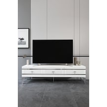 150 CM KORDON MDF MEBRAN KAPAK BEYAZ GÜMÜŞ