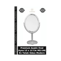 Premium Ayaklı Oval Ayna 13 X 15 Cm Mz-146 Ev Yatak Odası Modern Çok Renkli