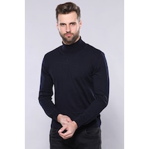 Balıkçı Yaka Lacivert Triko Wessi 001