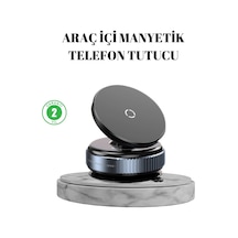 Hubrendy Tekno Vakumlu Vantuzlu Mıknatıslı Telefon Tutucu 360 Derece Döner Diğer